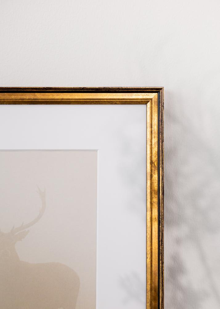 Jämtlands Ramfabrik Rahmen Ringa Acrylglas Gold 50x70 cm