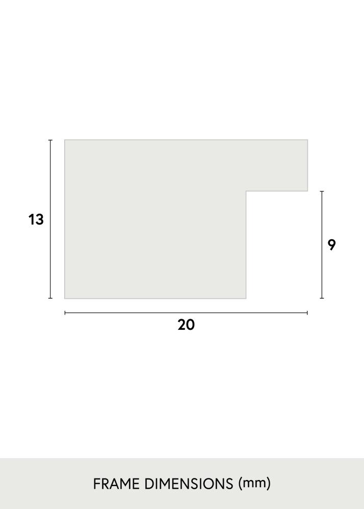 Jämtlands Ramfabrik Rahmen Jämtland Acrylglas Schwarz 25x26 cm