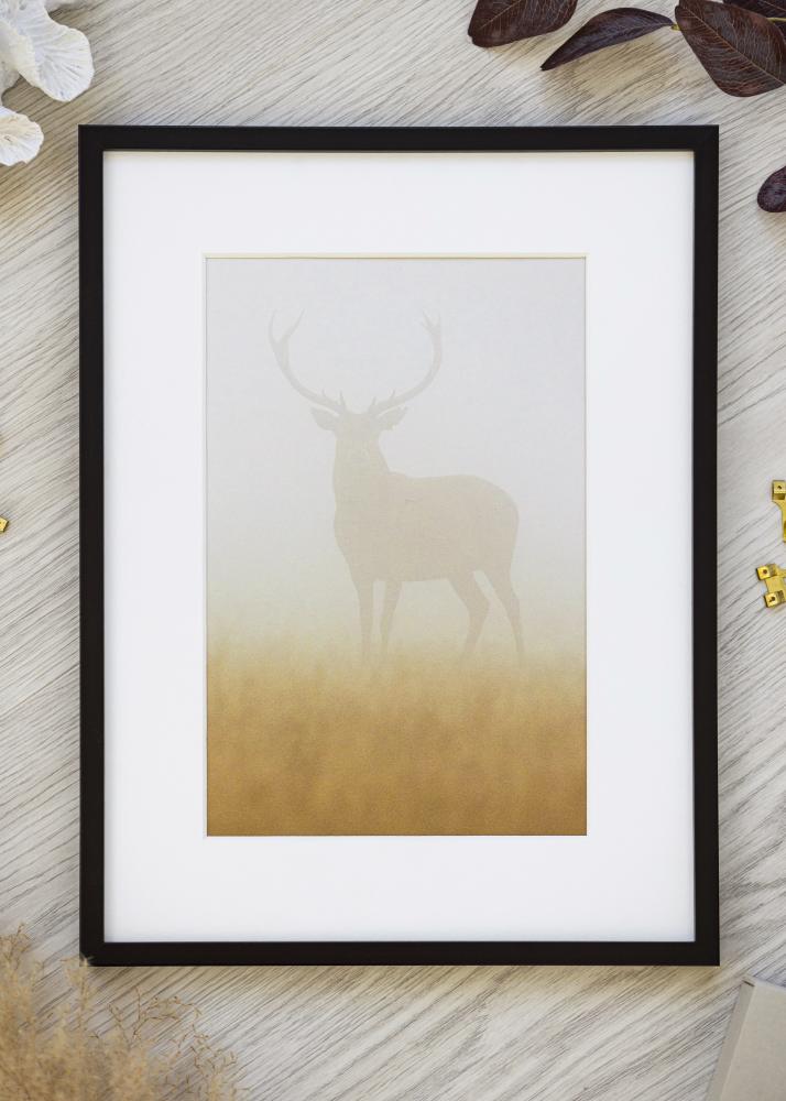 Innova Bilderrahmen Schwarz Schmal 40 x 50 cm