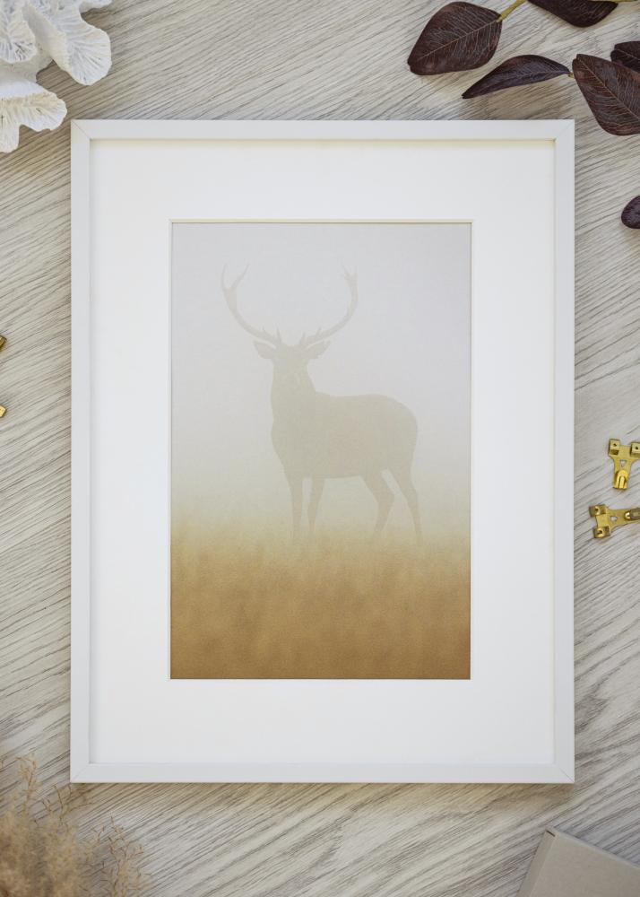 Innova Bilderrahmen Weiss Schmal 30 x 40 cm