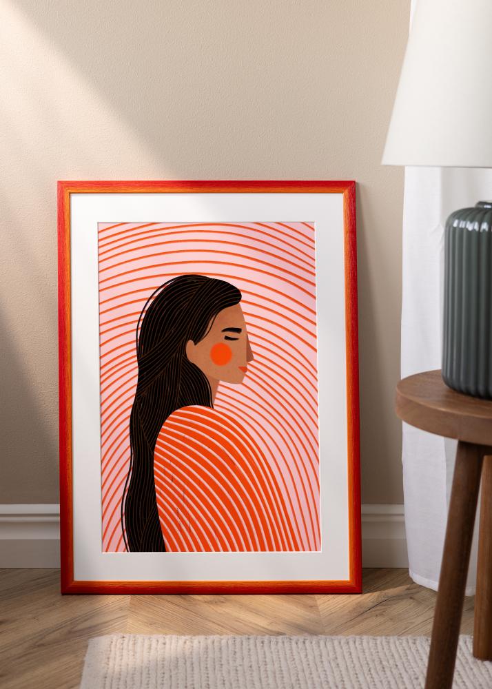 Jämtlands Ramfabrik Rahmen Cornwall Acrylglas Rot 42x59,4 cm (A2)