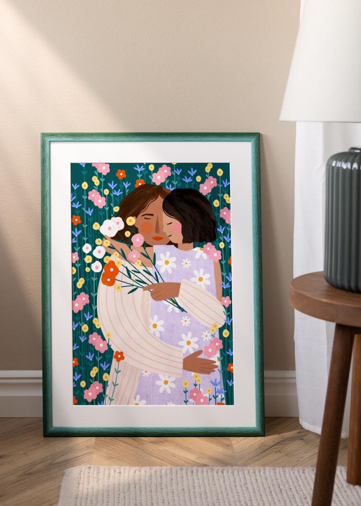 Jämtlands Ramfabrik Rahmen Cornwall Acrylglas Dunkelgrün 40x50 cm