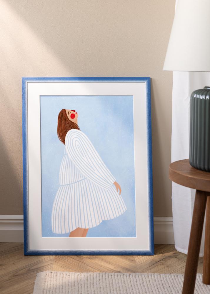 Jämtlands Ramfabrik Rahmen Cornwall Acrylglas Blau 40x50 cm