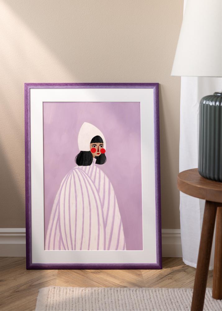 Jämtlands Ramfabrik Rahmen Cornwall Acrylglas Lila 40x50 cm