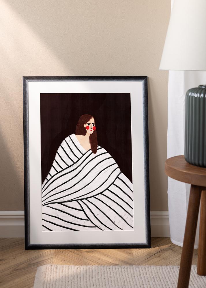 Jämtlands Ramfabrik Rahmen Cornwall Acrylglas Schwarz 70x100 cm