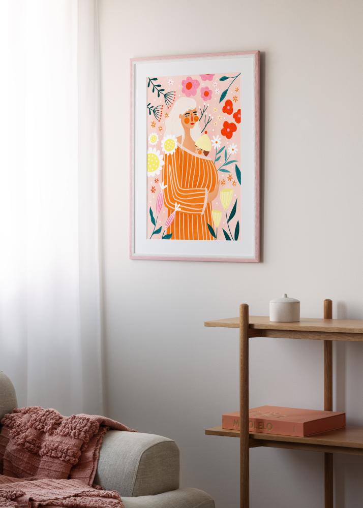 Jämtlands Ramfabrik Rahmen Cornwall Acrylglas Rosa 40x50 cm