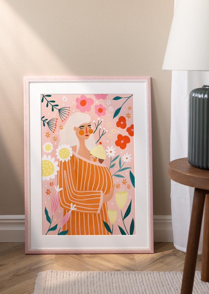 Jämtlands Ramfabrik Rahmen Cornwall Acrylglas Rosa 40x50 cm