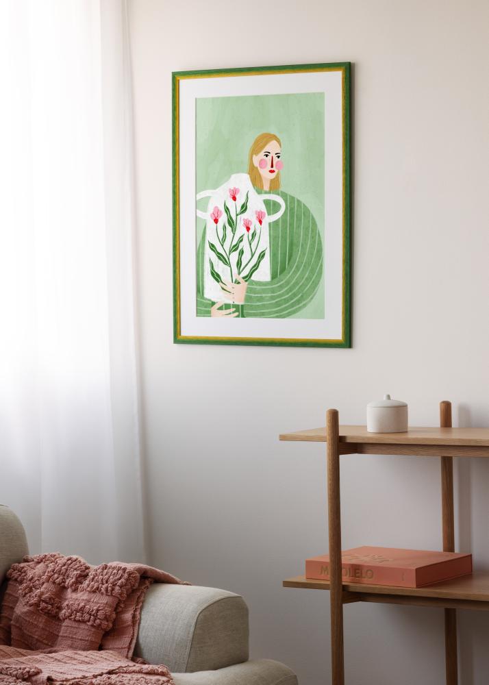 Jämtlands Ramfabrik Rahmen Cornwall Acrylglas Grün 30x30 cm