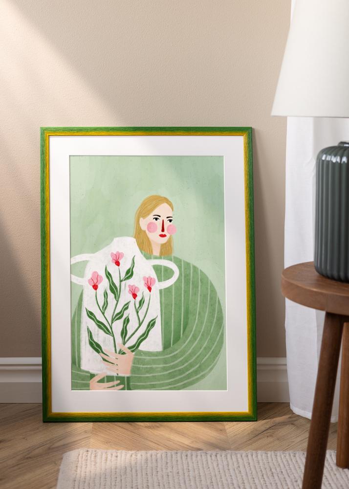 Jämtlands Ramfabrik Rahmen Cornwall Acrylglas Grün 30x30 cm