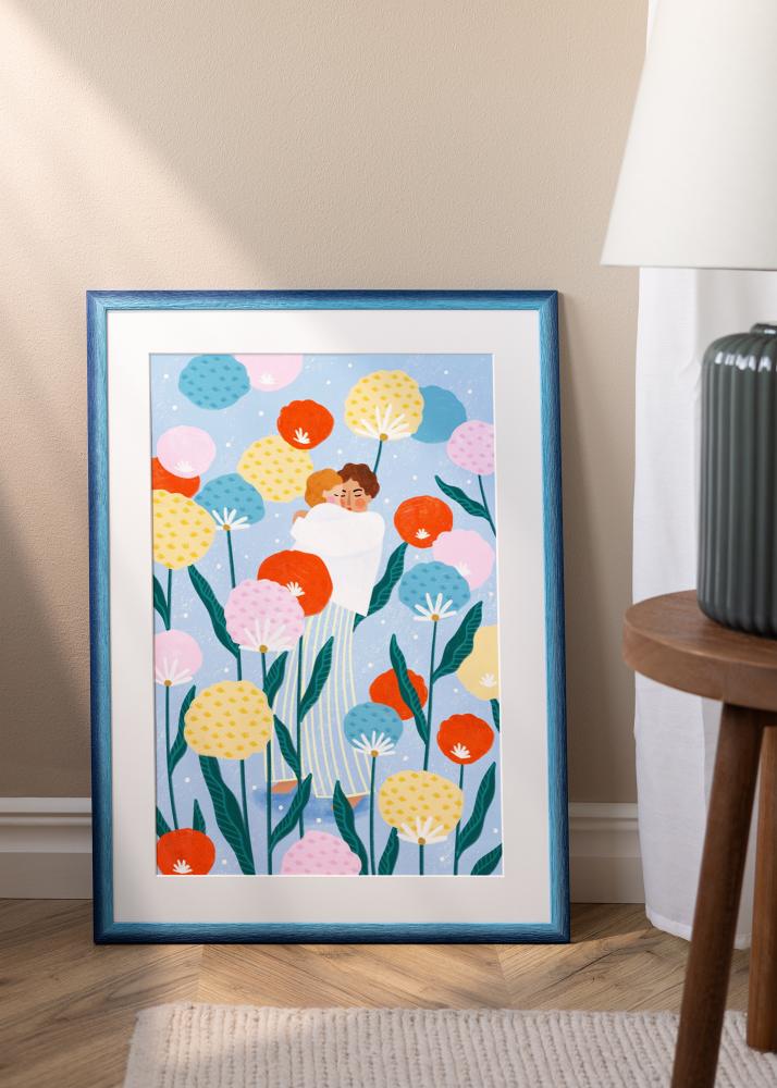 Jämtlands Ramfabrik Rahmen Cornwall Acrylglas Dunkelblau 30x40 cm