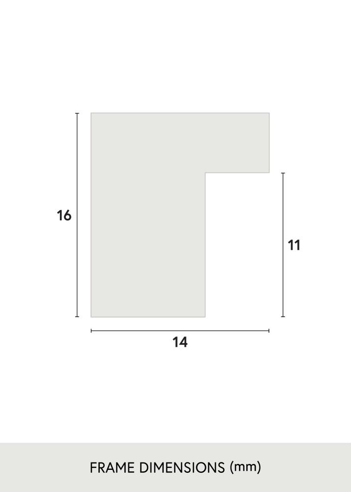 Jämtlands Ramfabrik Rahmen Oban Acrylglas Weiß 30x45 cm