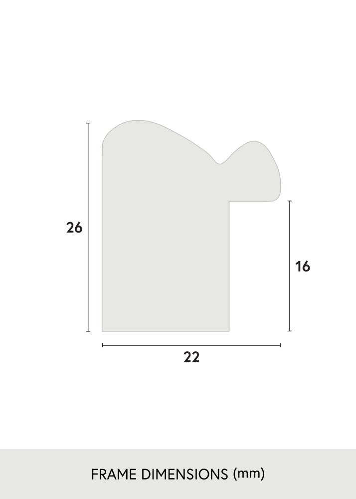 Jämtlands Ramfabrik Rahmen Canterbury Acrylglas Grün 60x80 cm