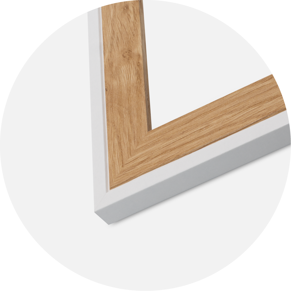 Jämtlands Ramfabrik Rahmen Clearline Acrylglas Weiß 21x29,7 cm (A4)