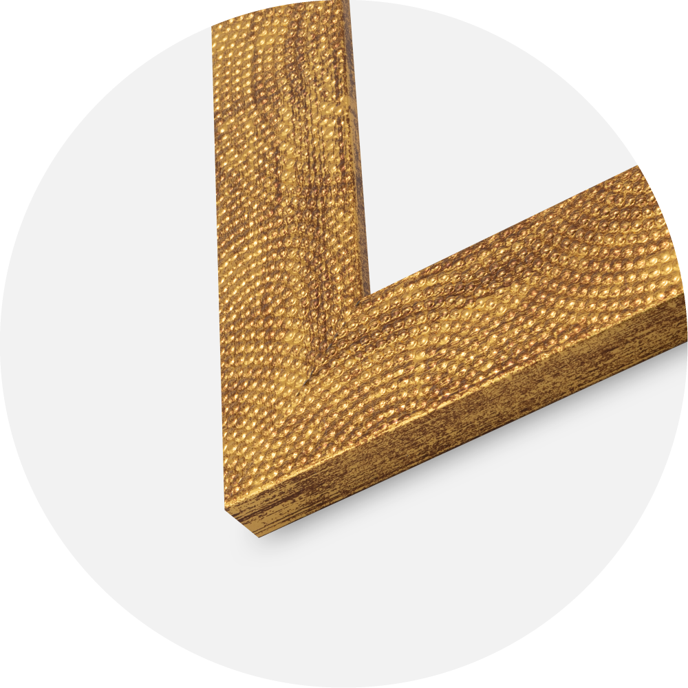 Jämtlands Ramfabrik Rahmen Linea Acrylglas Gold 21x29,7 cm (A4)