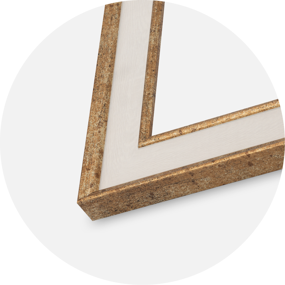 Jämtlands Ramfabrik Rahmen Dolly Acrylglas Gold 21x29,7 cm (A4)