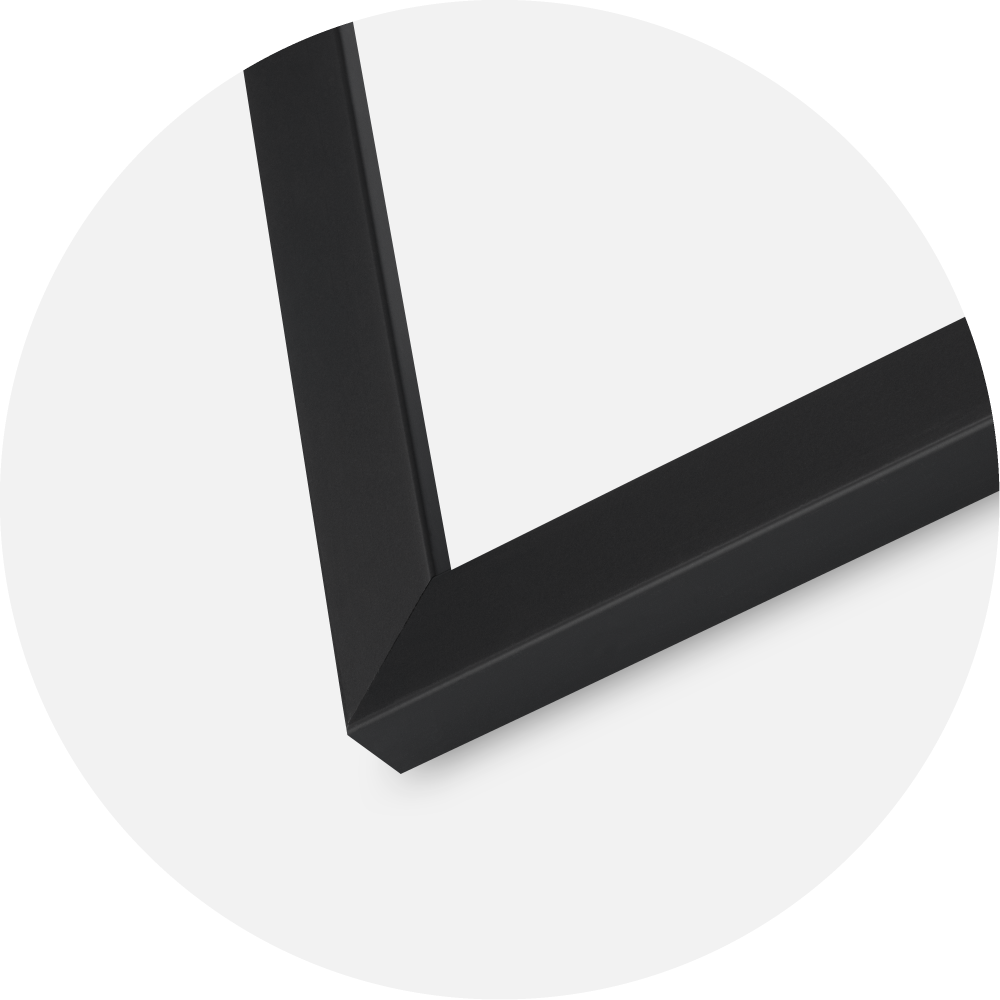 Jämtlands Ramfabrik Rahmen Oban Acrylglas Schwarz 40x40 cm