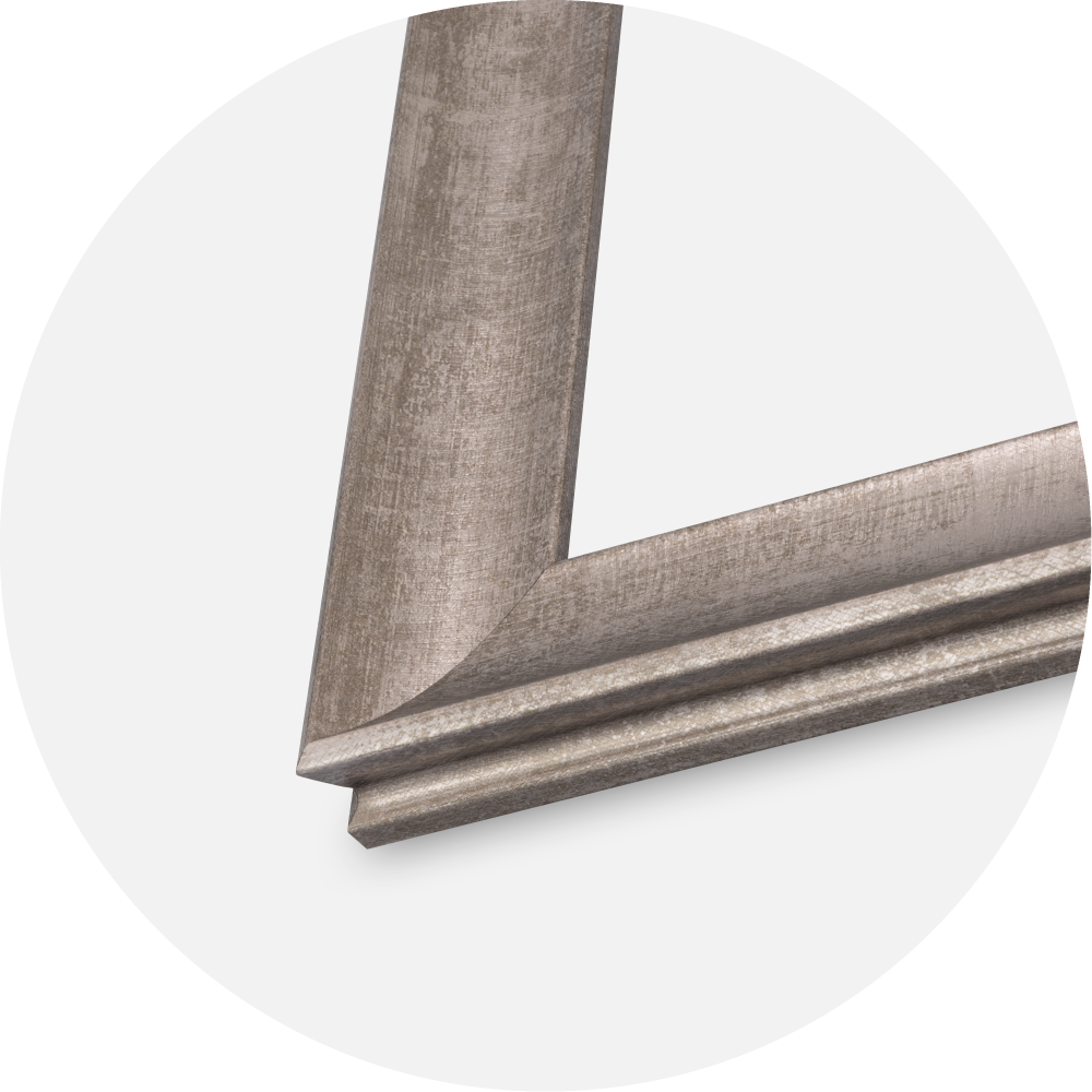 Jämtlands Ramfabrik Rahmen Conca Acrylglas Silber 21x29,7 cm (A4)