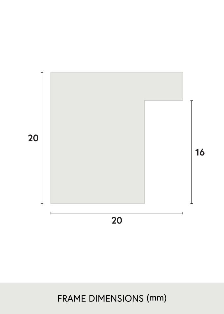 Jämtlands Ramfabrik Rahmen Salisbury Acrylglas Eiche 59,4x84,1 cm (A1)