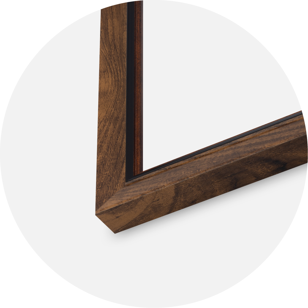 Jämtlands Ramfabrik Rahmen Obsidian Acrylglas Nussbaum 60x80 cm