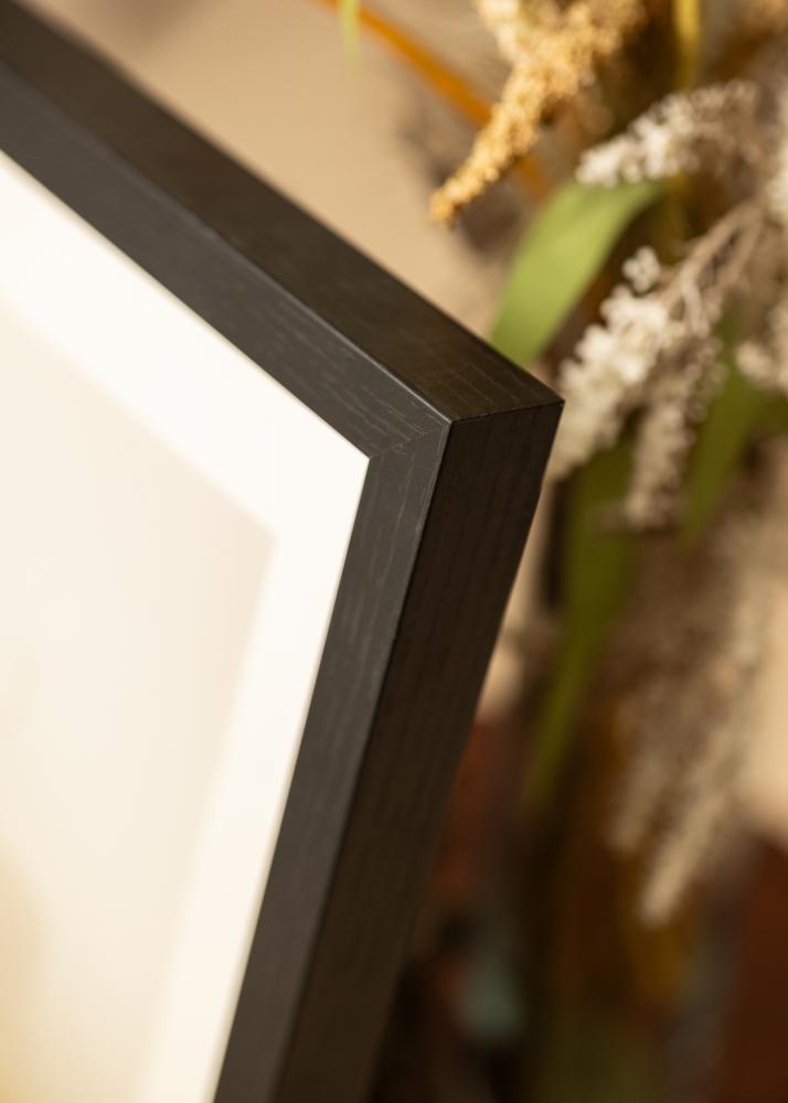 Ram med passepartou BGA Kastenrahmen Schwarz 30x40 cm - Passepartout Weiß 20x28 cm