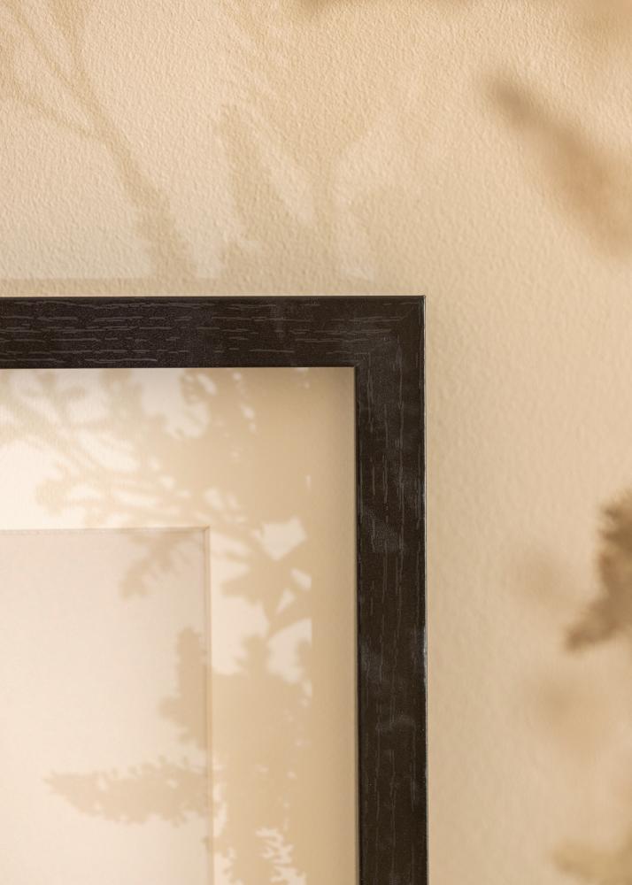 Ram med passepartou BGA Kastenrahmen Schwarz 30x40 cm - Passepartout Weiß 20x28 cm