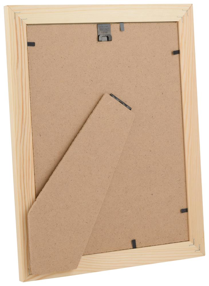 Ram med passepartou Rahmen Trendline Natur 20x25 cm - Passepartout Weiß B6 125x176 mm
