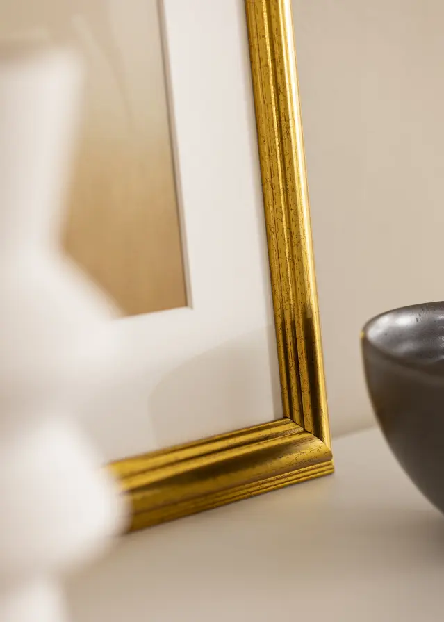 Jämtlands Ramfabrik Rahmen Västkusten Acrylglas Gold 8x10 inches (20,32x25,4 cm)