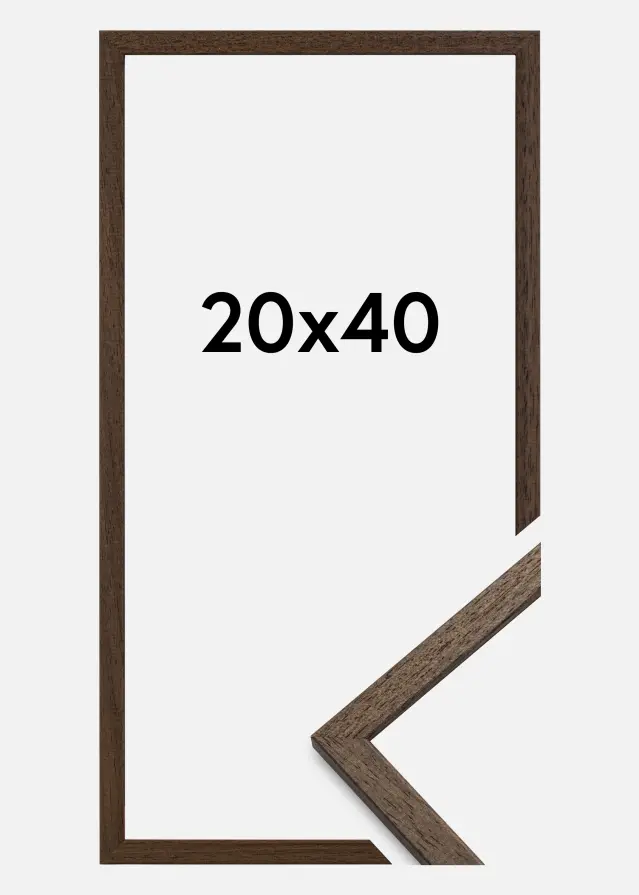 Galleri 1 Rahmen Edsbyn Walnuss 20x40 cm