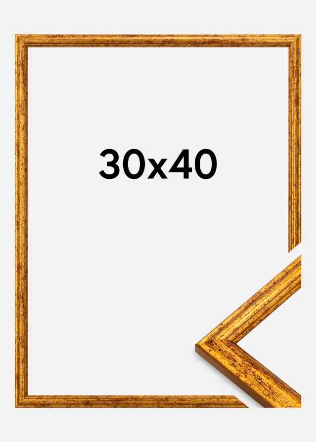 Jämtlands Ramfabrik Rahmen Claudia Acrylglas Gold 30x40 cm