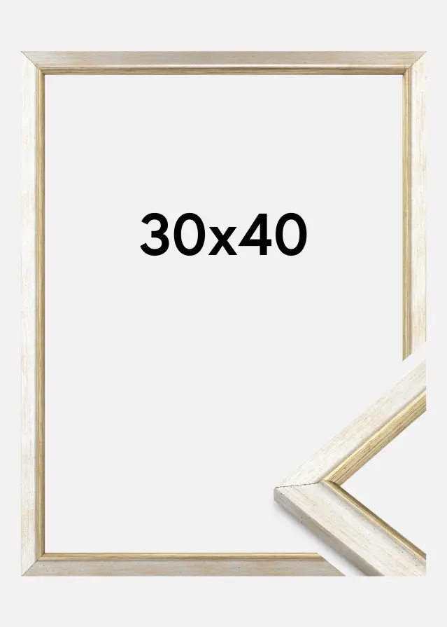 Jämtlands Ramfabrik Rahmen Marisa Acrylglas Silber 30x40 cm