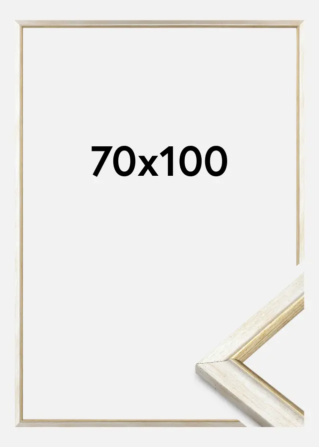 Jämtlands Ramfabrik Rahmen Marisa Acrylglas Silber 70x100 cm