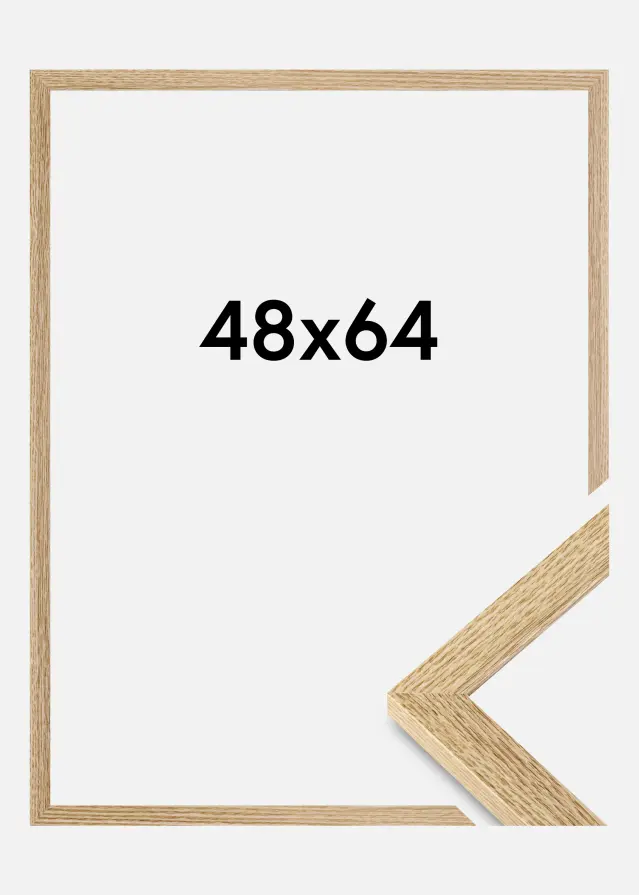 BGA Rahmen Selection Acrylglas Eiche 48x64 cm