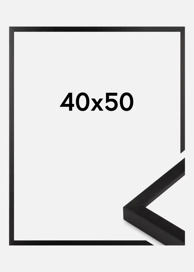 Innova Bilderrahmen Schwarz Schmal 40 x 50 cm