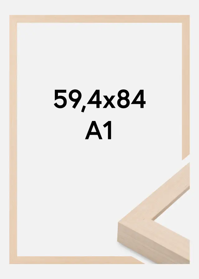 Jämtlands Ramfabrik Rahmen Cotswold Acrylglas Elfenbein 59,4x84,1 cm (A1)