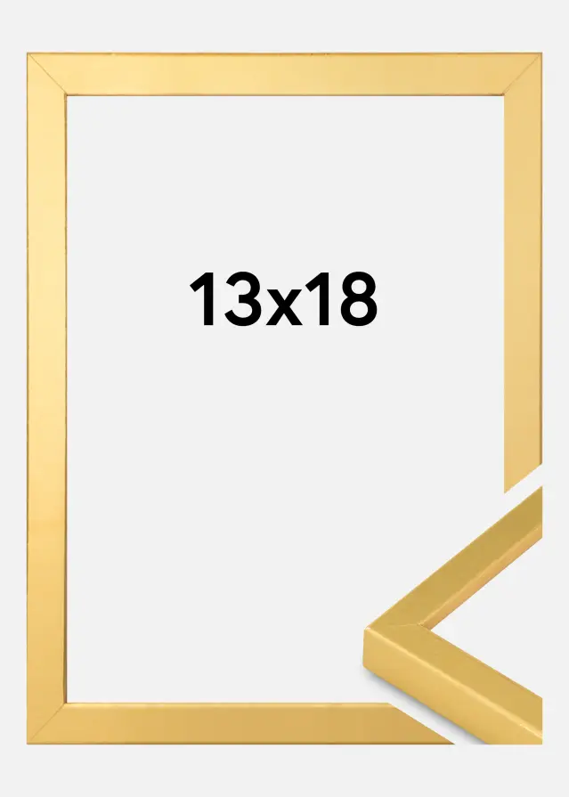 Innova Bilderrahmen Gold Schmal 13 x 18 cm