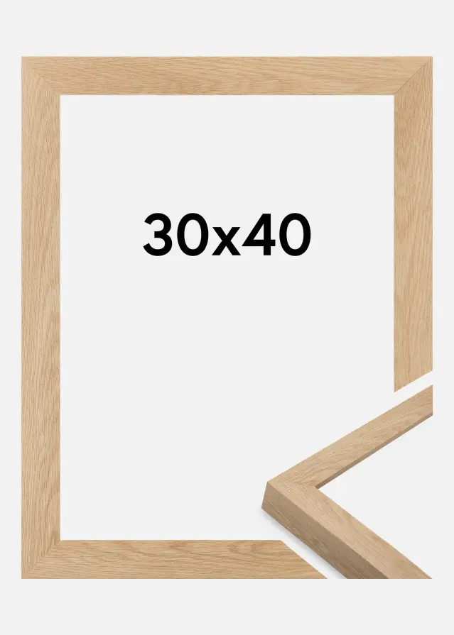 Jämtlands Ramfabrik Rahmen Wells Acrylglas Eiche 30x40 cm