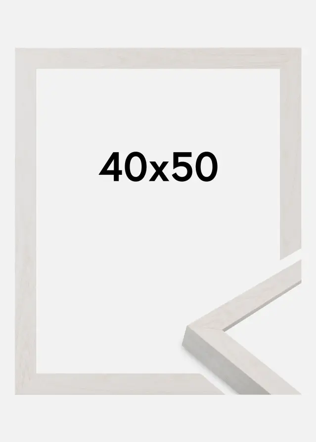 Jämtlands Ramfabrik Rahmen Wells Acrylglas Weiß 40x50 cm