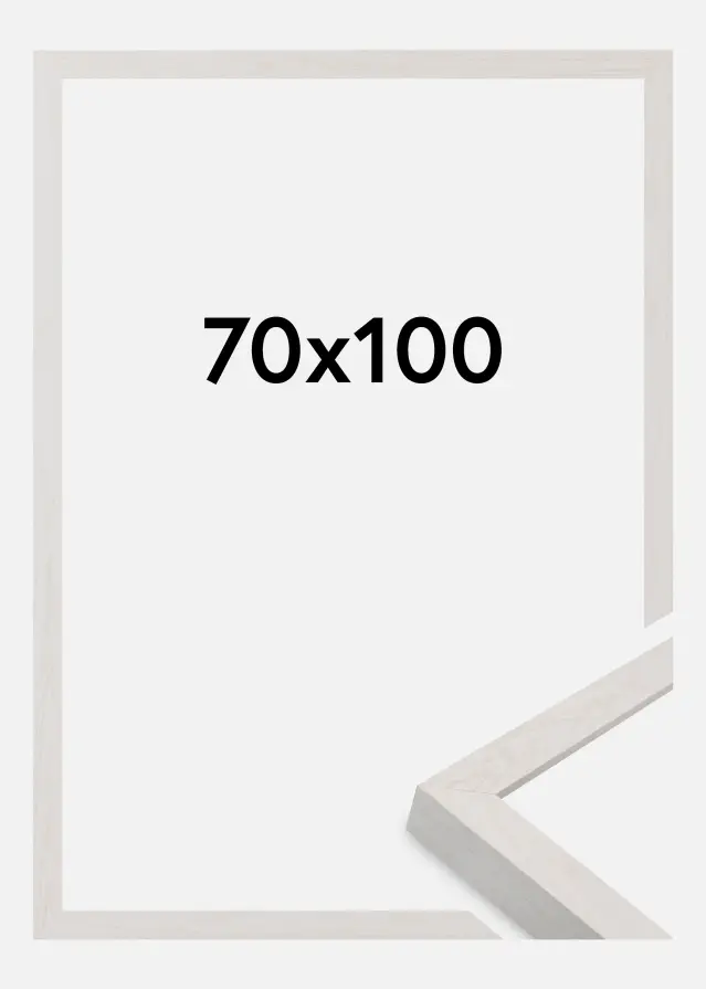Jämtlands Ramfabrik Rahmen Wells Acrylglas Weiß 70x100 cm