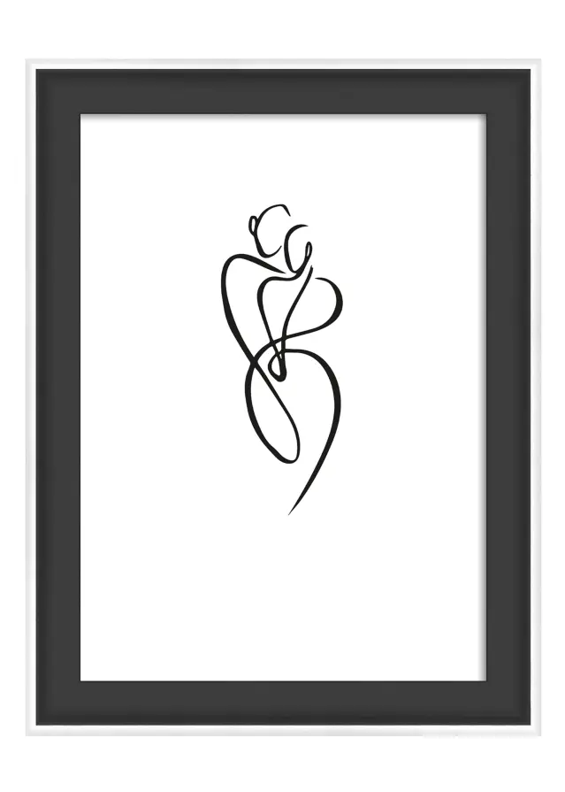 Walther Rahmen Silhouette Schwarz 10x15 cm