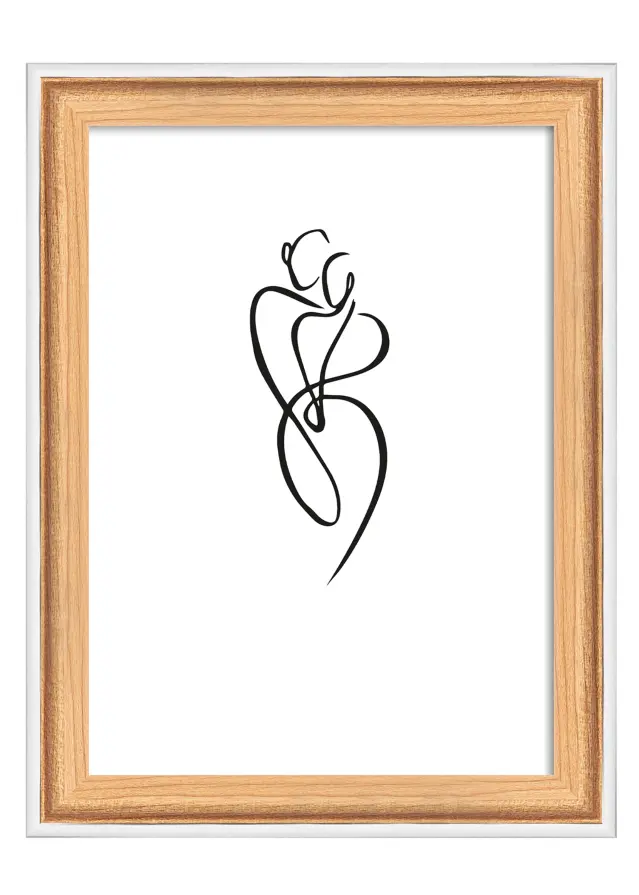 Walther Rahmen Silhouette Eiche 10x15 cm