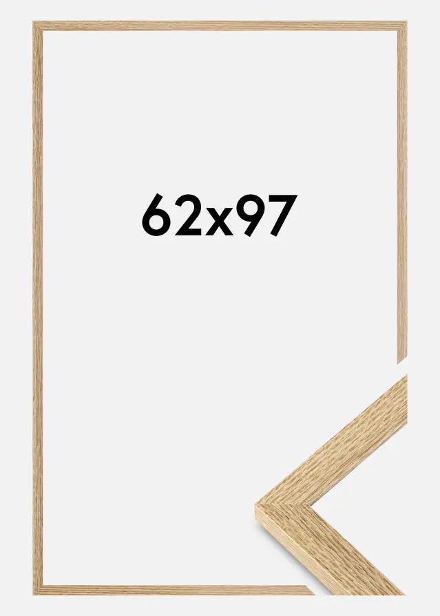 Jämtlands Ramfabrik Rahmen Selection Acrylglas Eiche 62x97 cm