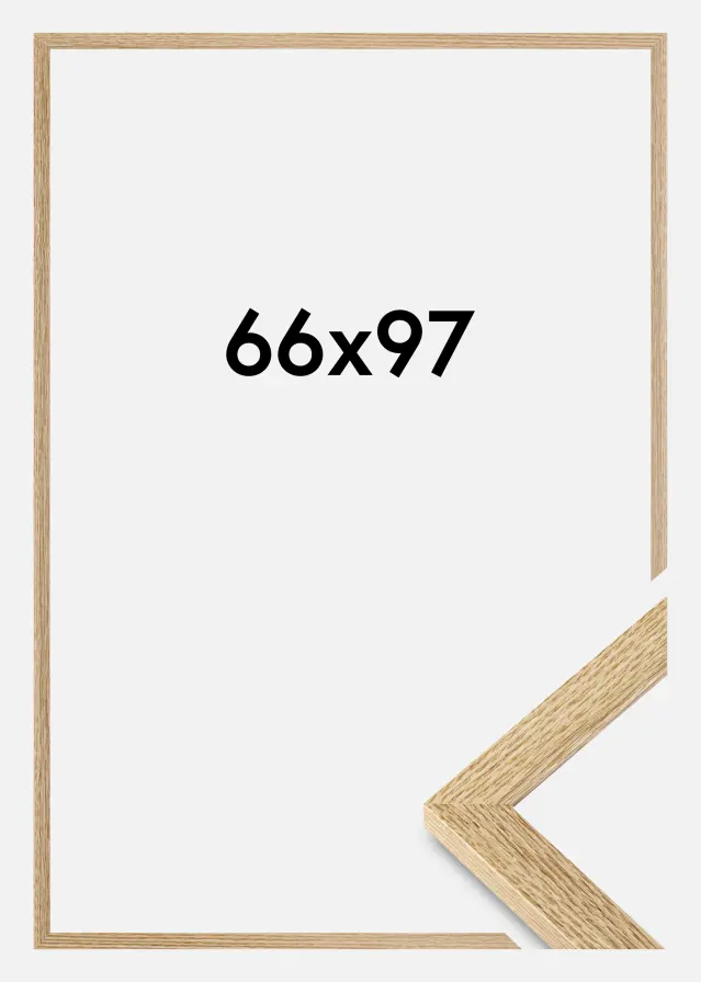 Jämtlands Ramfabrik Rahmen Selection Acrylglas Eiche 66x97 cm