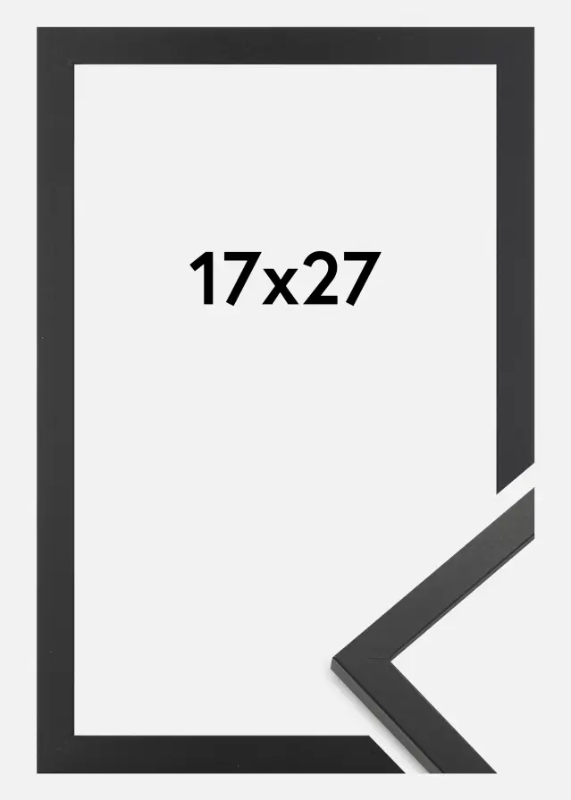 Jämtlands Ramfabrik Rahmen Trendy Acrylglas Schwarz 17x27 cm
