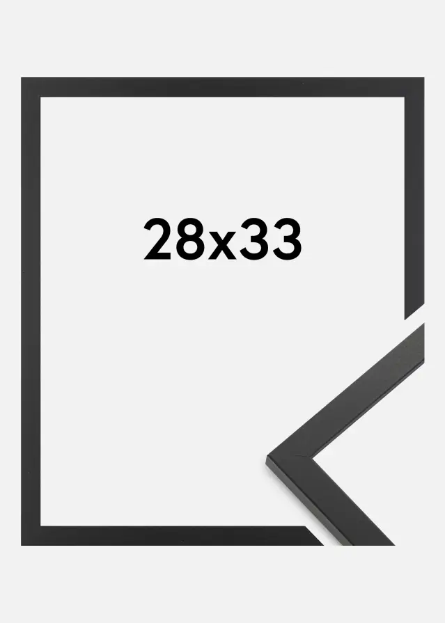 Jämtlands Ramfabrik Rahmen Trendy Acrylglas Schwarz 28x33 cm