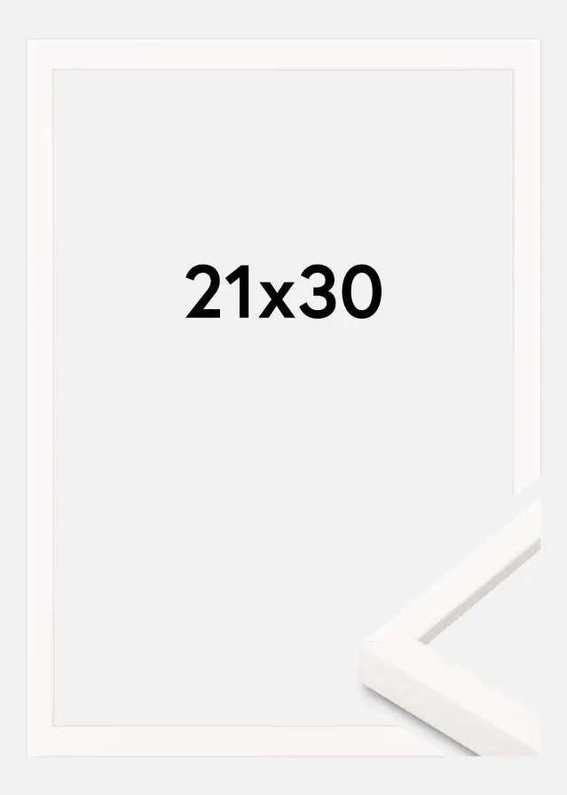 Innova Bilderrahmen Weiss Schmal 21 x 30 cm