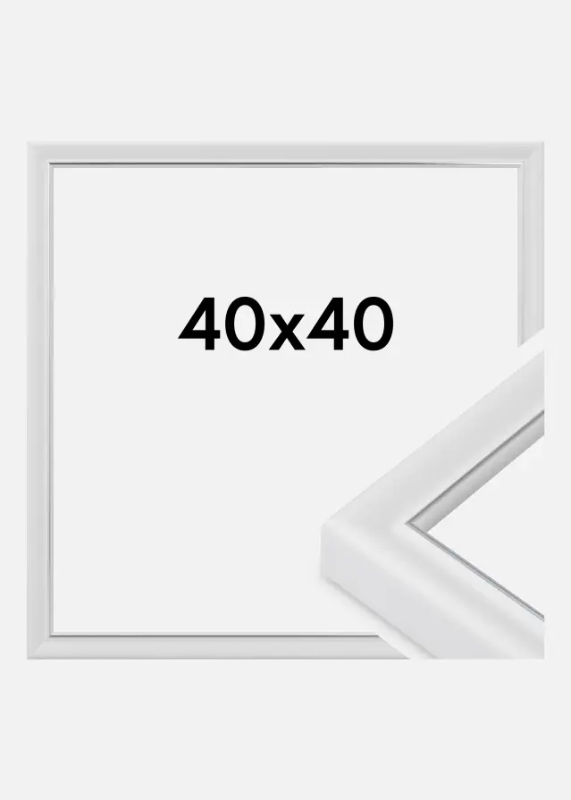 Jämtlands Ramfabrik Rahmen Canterbury Acrylglas Weiß 40x40 cm