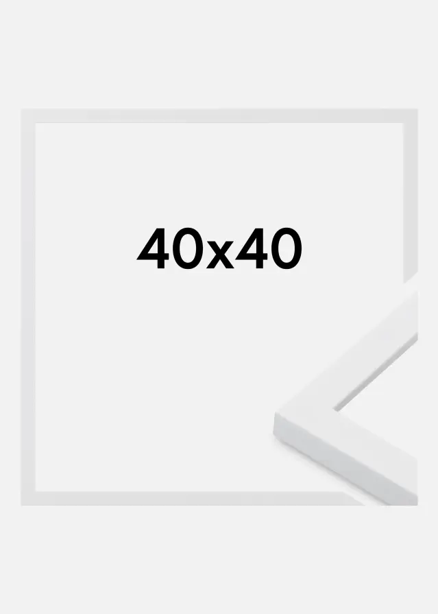 Jämtlands Ramfabrik Rahmen Oban Acrylglas Weiß 40x40 cm