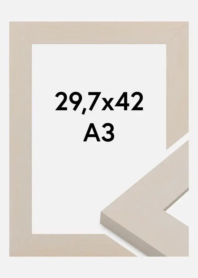 Jämtlands Ramfabrik Rahmen Pembrokeshire Acrylglas Weiß 29,7x42 cm (A3)