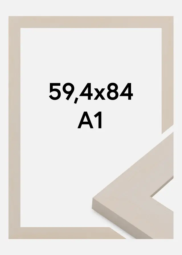 Jämtlands Ramfabrik Rahmen Pembrokeshire Acrylglas Weiß 59,4x84,1 cm (A1)