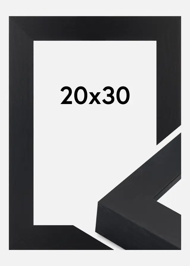 Jämtlands Ramfabrik Rahmen Wells Acrylglas Schwarz 20x30 cm